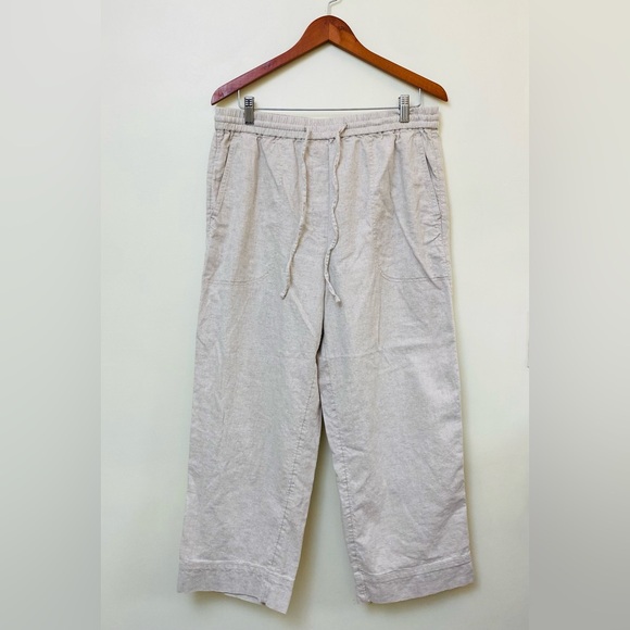 Banana Republic Linen-Blend High-Rise Pants Size Large - Picture 2 of 12